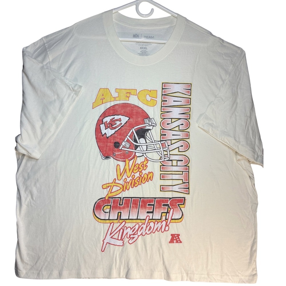Kansas City Chiefs Kingdom T-Shirt XXXL NFL AFC West division Graphic Men's Tee